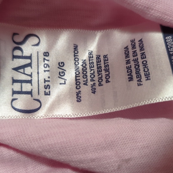 Chaps Men's Short Sleeve Soft Slub Jersey Pocket T-Shirt Size L Used Excellent - Picture 6 of 6